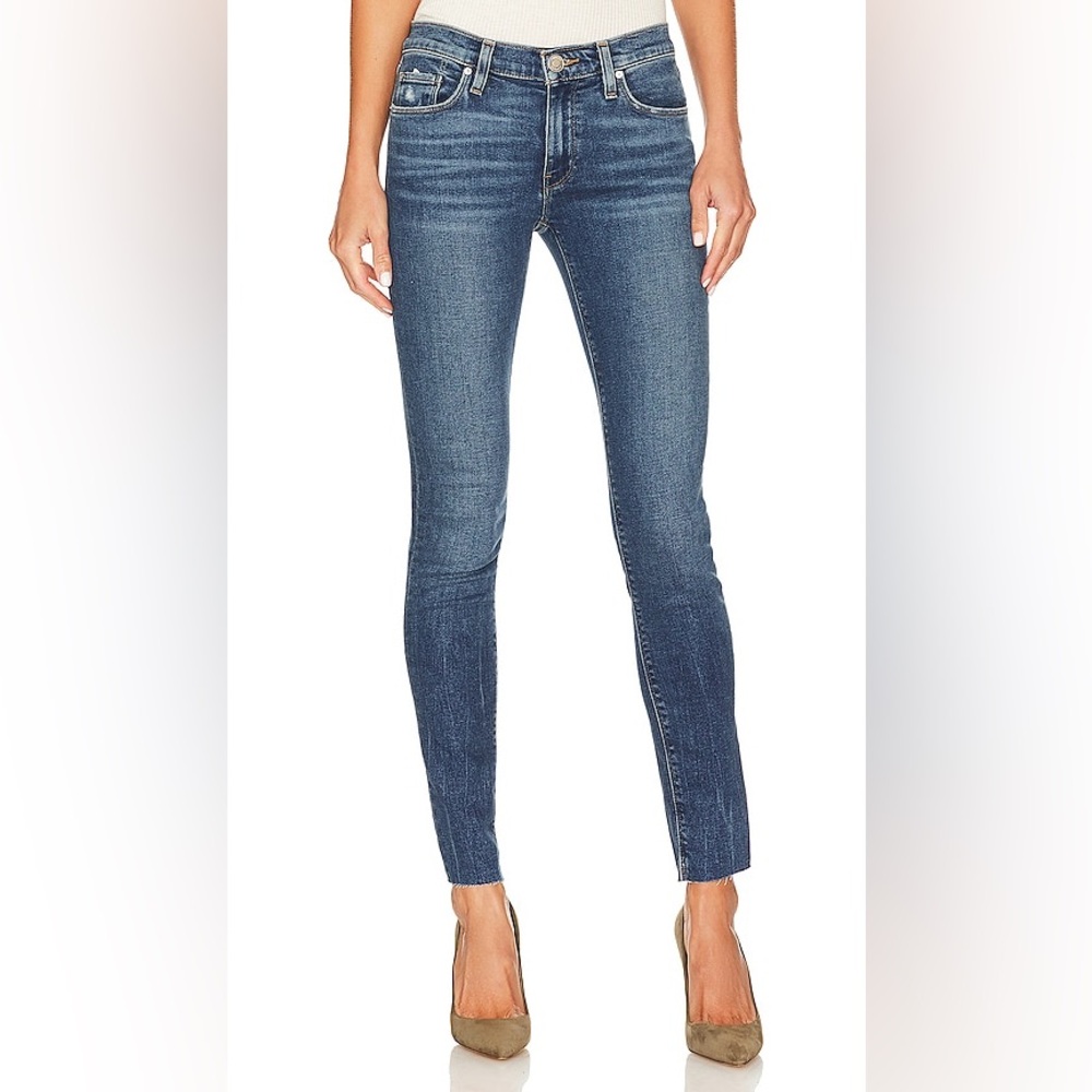 Hudson Krista Low Rise Sky Blue Skinny Ankle Jeans, 25
